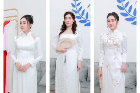 5+mẫu áo dài cưới màu trắng đẹp nhất mà các cô dâu nên thử