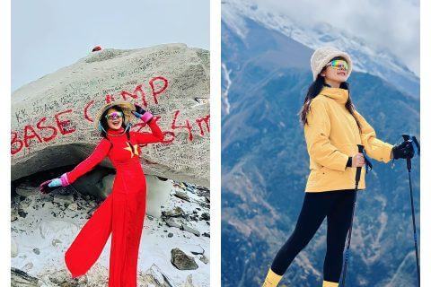 Cô gái Việt mặc áo dài chinh phục ngọn núi cao nhất thế giới Everest